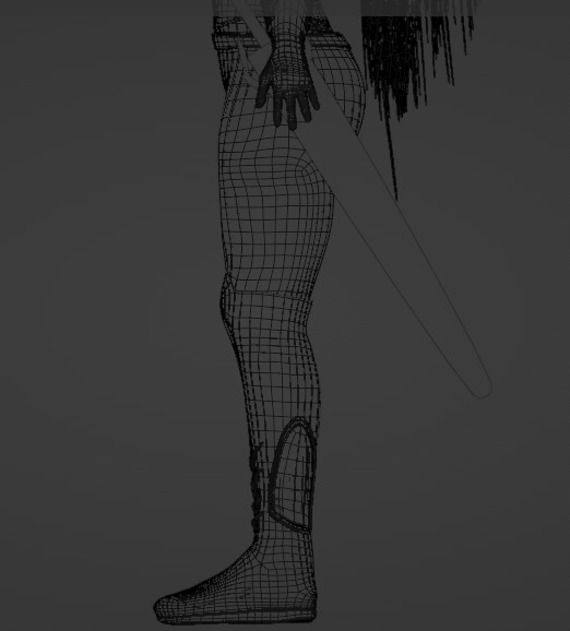 Cyborg Female Character 3D model_18