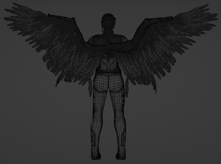 Cyborg Female Character 3D model_23