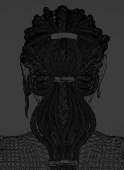 Cyborg Female Character 3D model_12