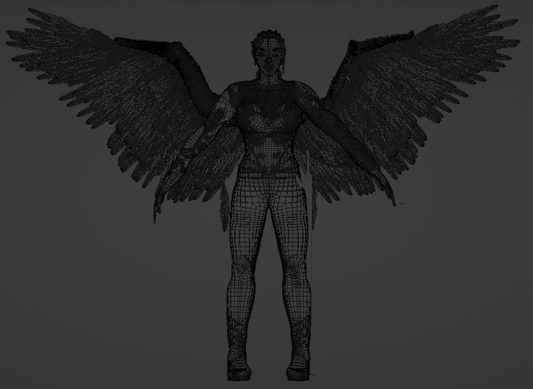 Cyborg Female Character 3D model_22
