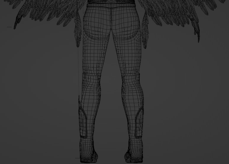 Cyborg Female Character 3D model_20