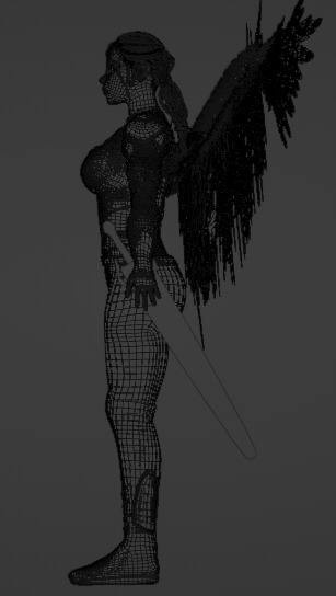 Cyborg Female Character 3D model_21