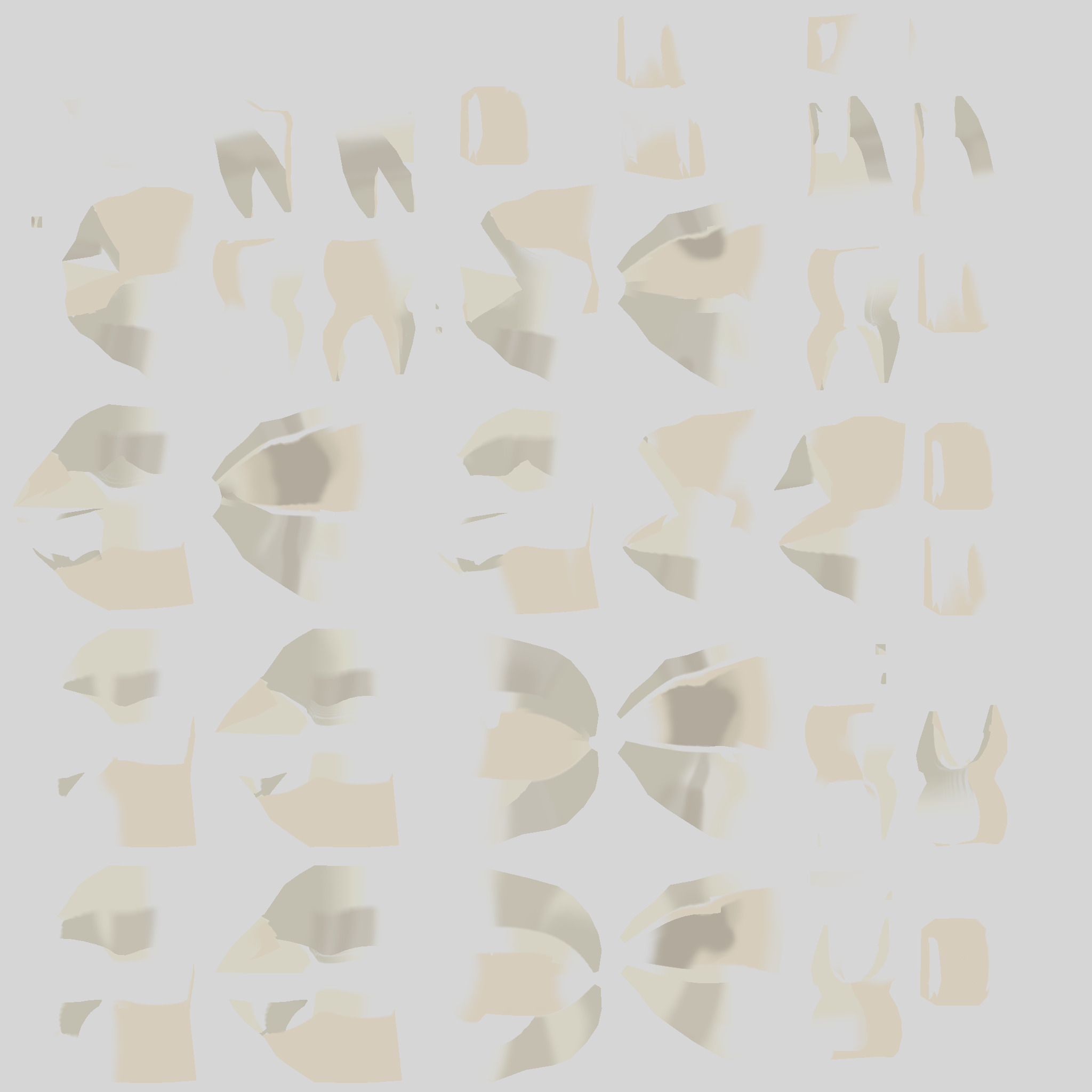 Cyborg Female Character 3D model_26