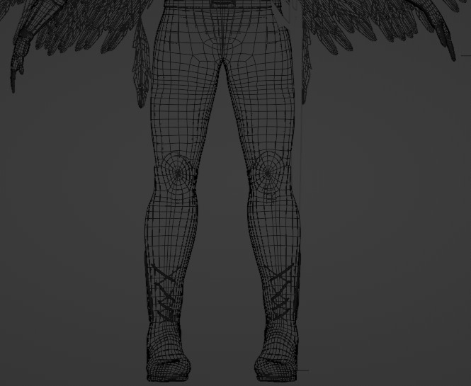 Cyborg Female Character 3D model_19