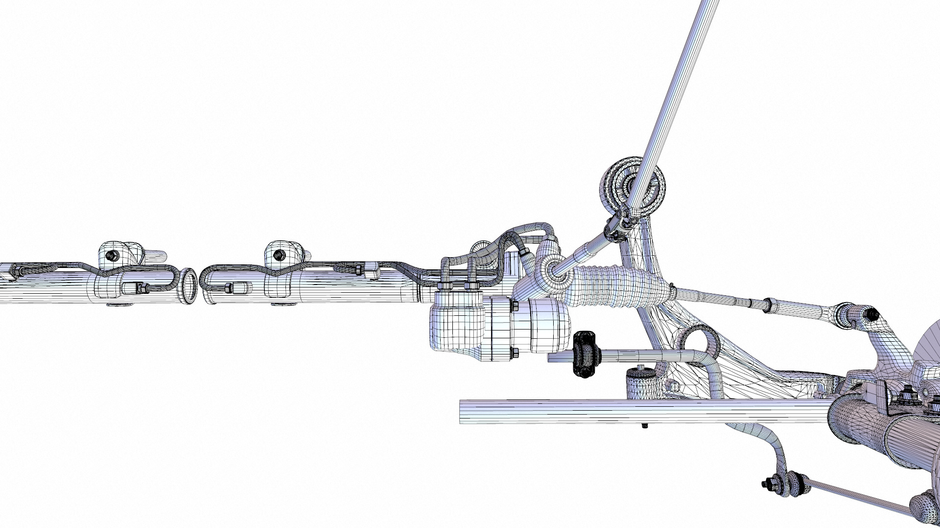 Steering and Suspension Low-poly 3D model_17