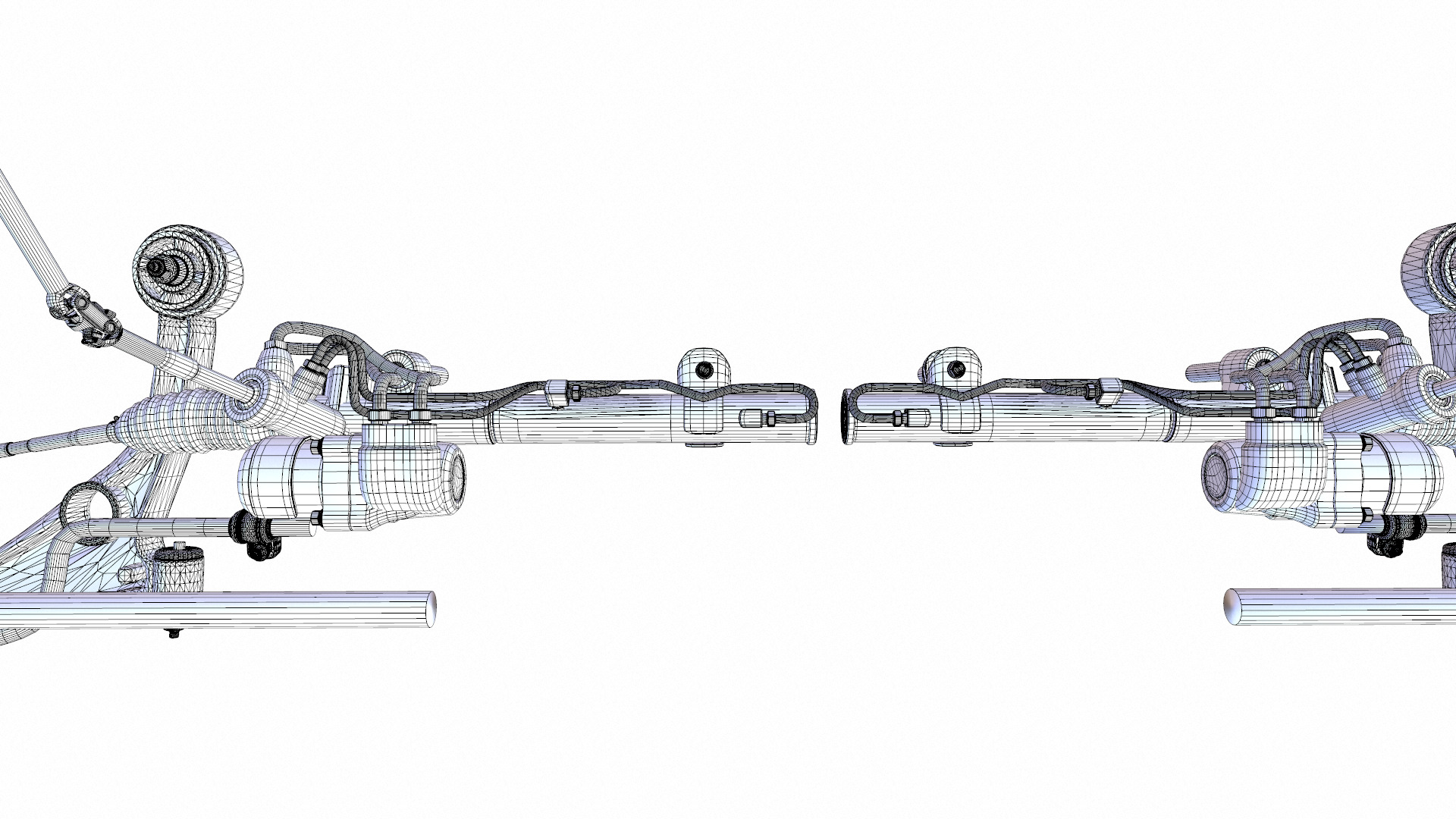 Steering and Suspension Low-poly 3D model_16