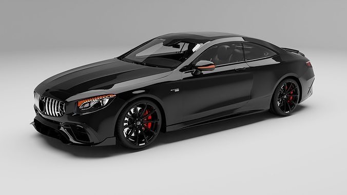 Mercedes Benz s63 coupe WITH INTERIOR  3D model