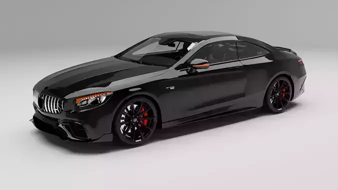 Mercedes Benz s63 coupe WITH INTERIOR 