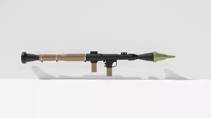 Low Poly RPG Gun