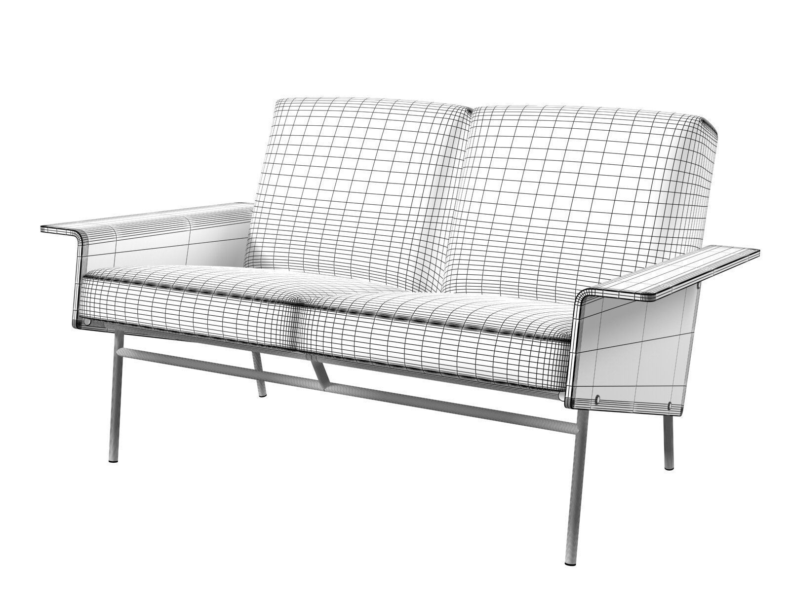 G10 Settee 3D model_2