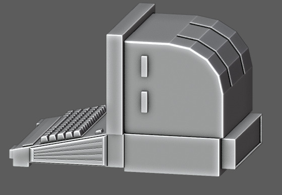 old computer 3d model 3D model_2