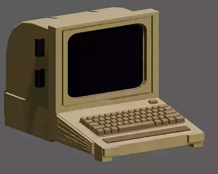 old computer 3d model