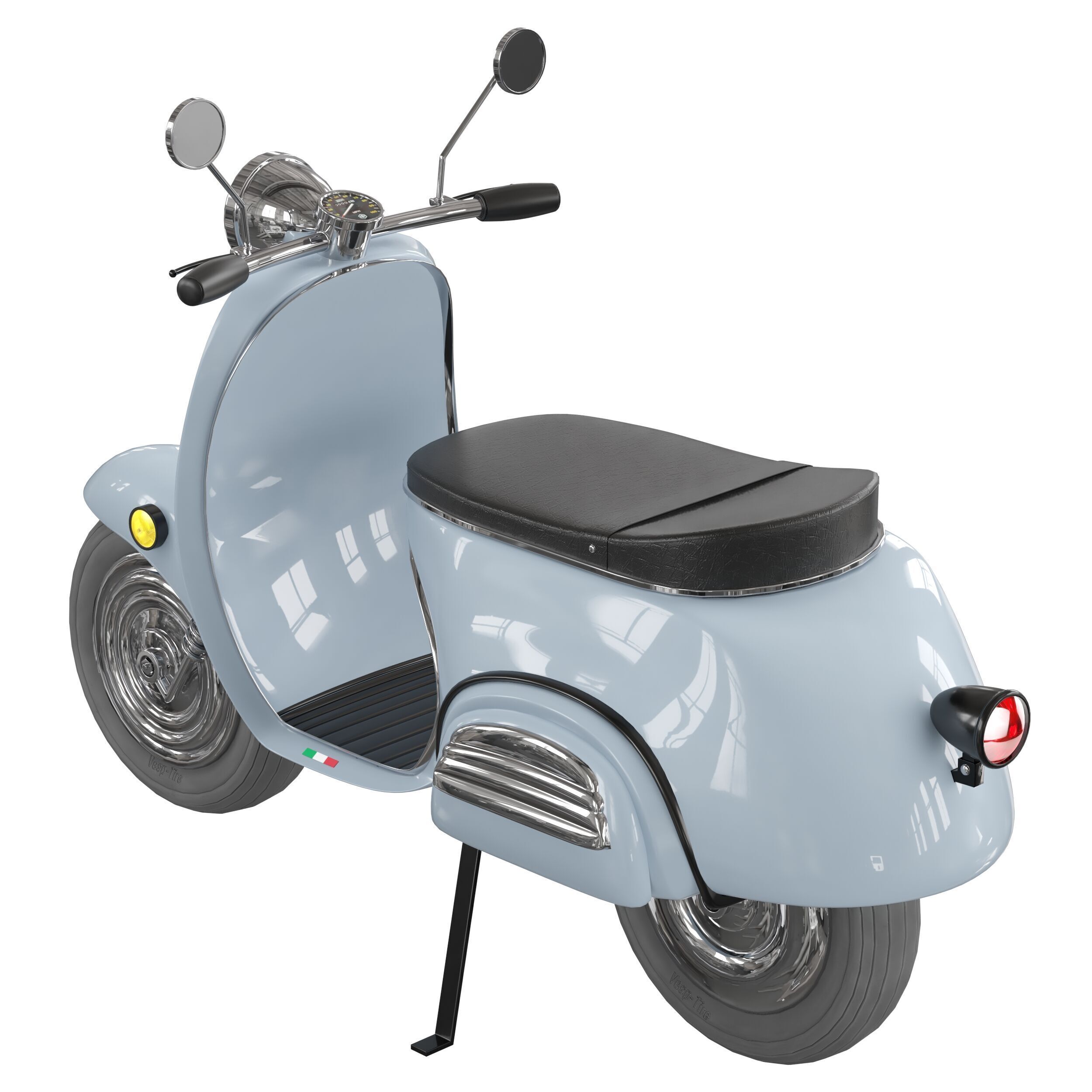 vespa motorcycle 3D model_1