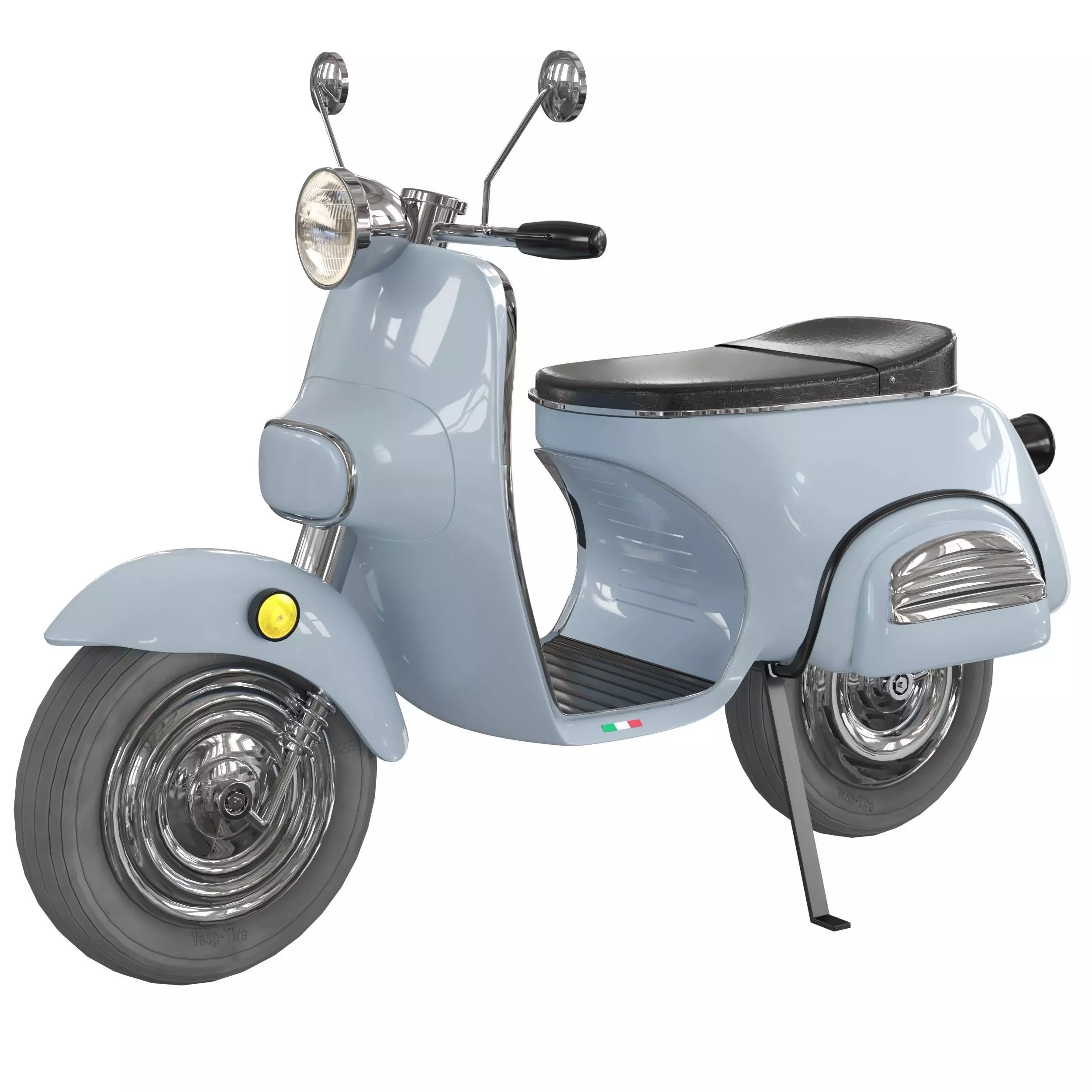 vespa motorcycle 3D model_0
