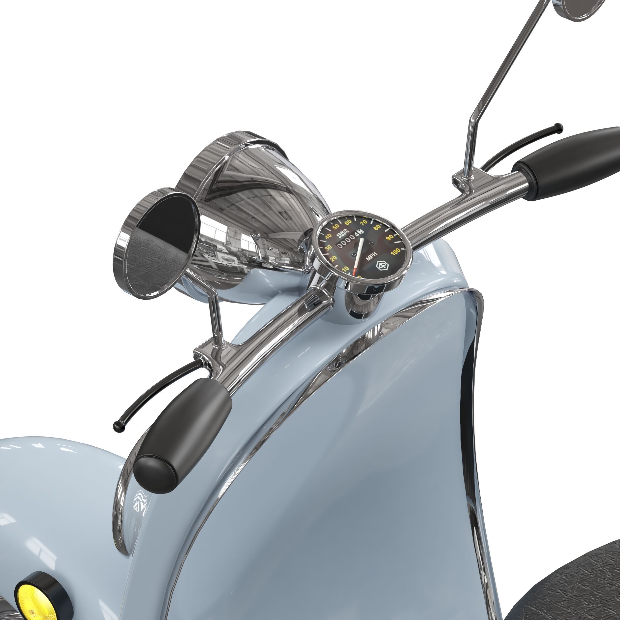 vespa motorcycle 3D model_2