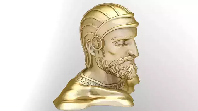 Head of big Cyrus statue