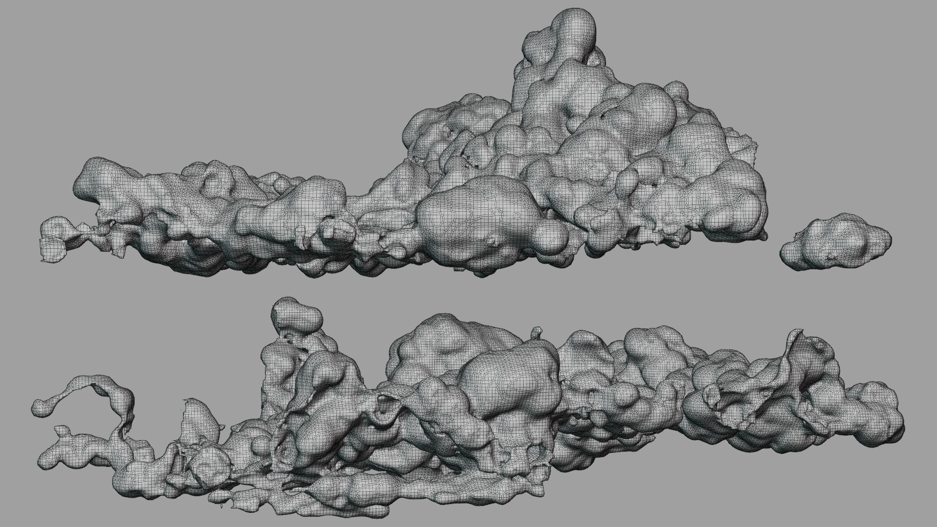 6 Realistic Volumetric Clouds Pack  3D model_10