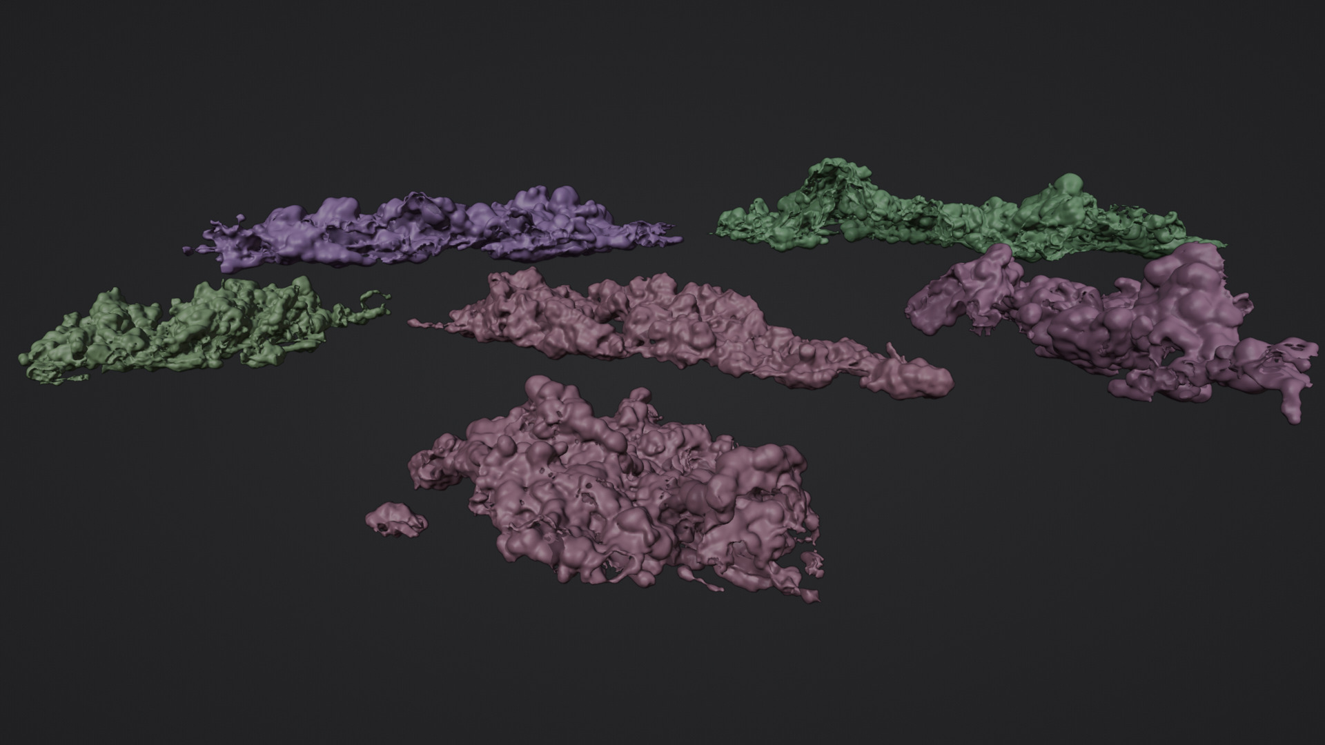 6 Realistic Volumetric Clouds Pack  3D model_9