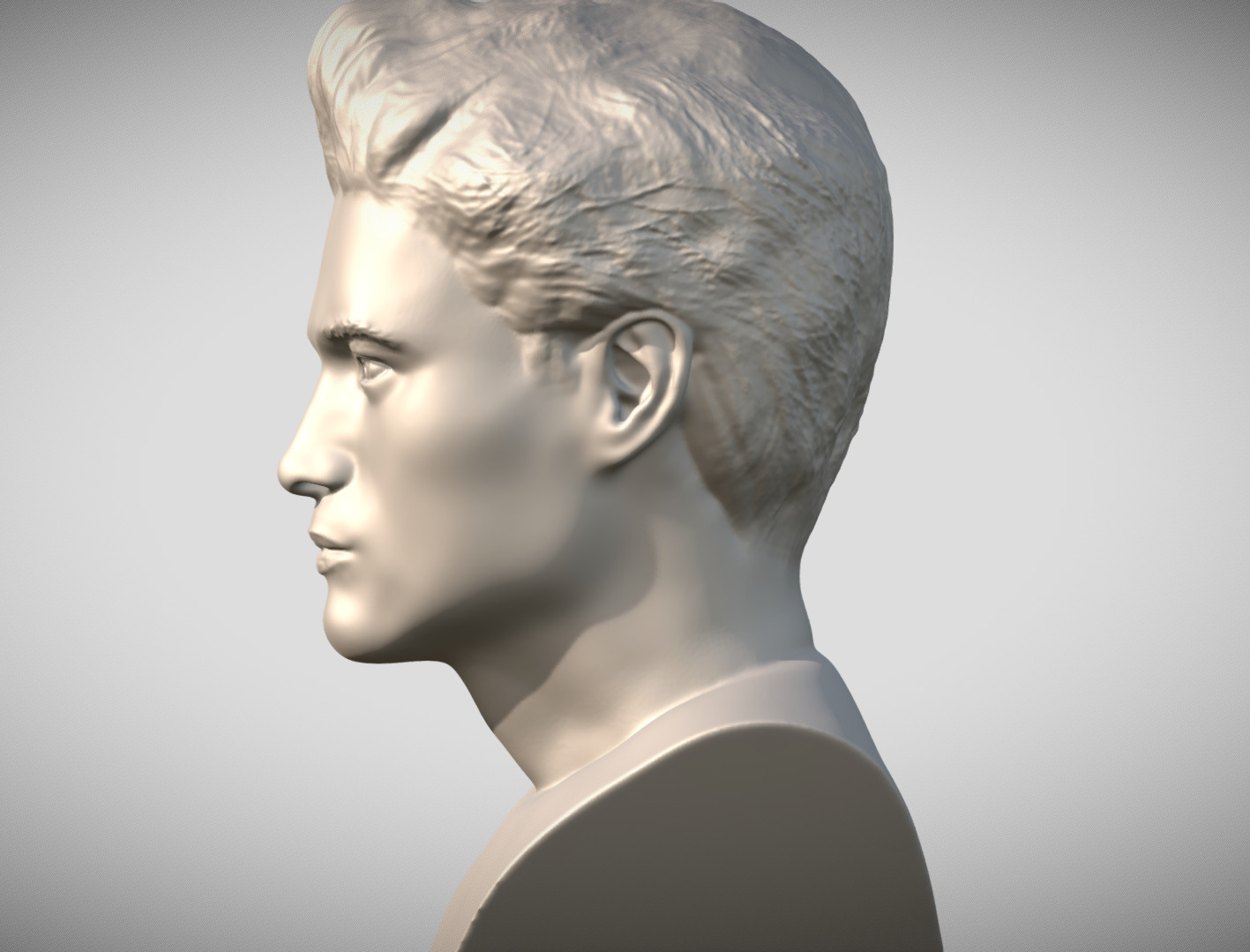 Edward Cullen Twilight Robert Pattinson bust 3D print model_8