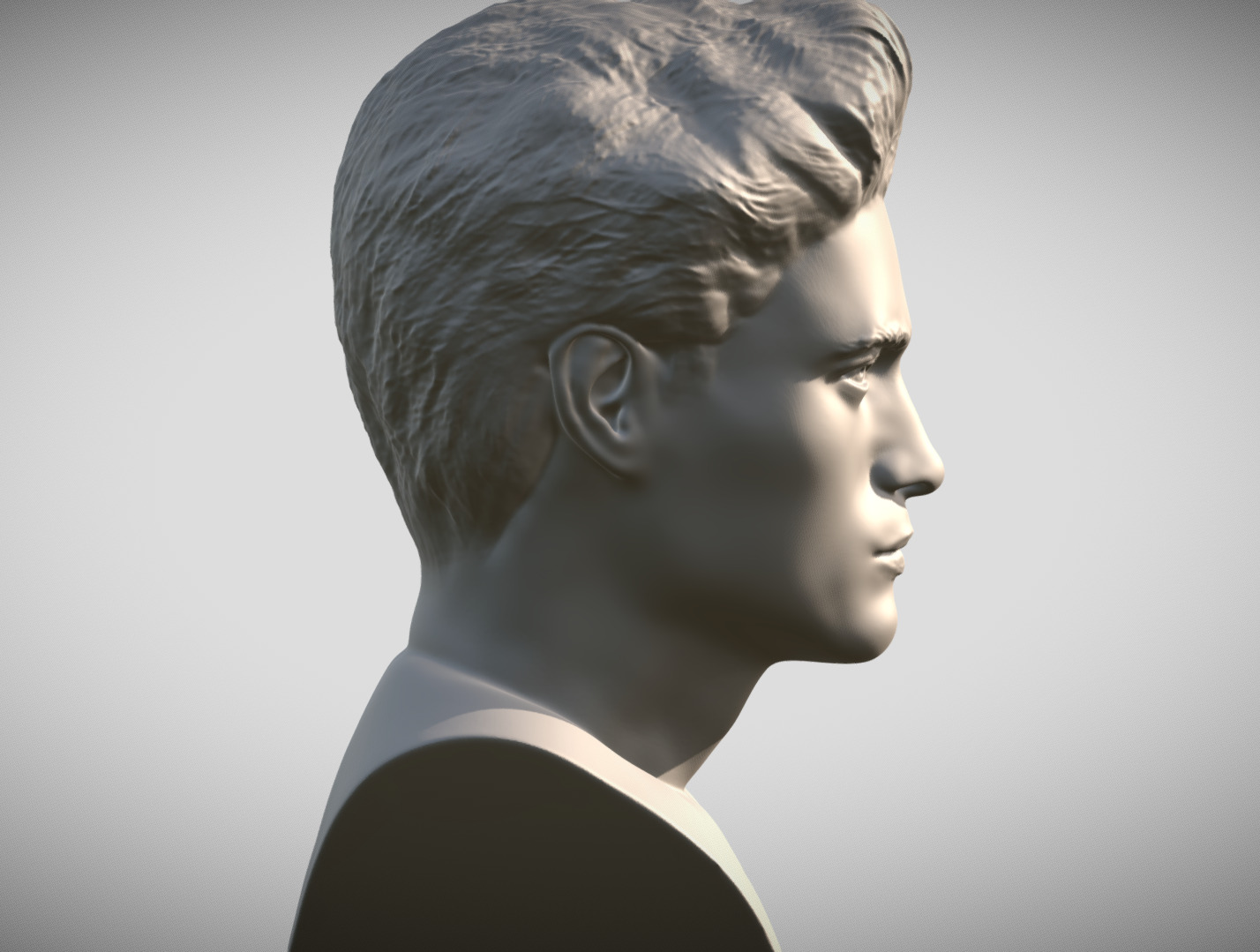 Edward Cullen Twilight Robert Pattinson bust 3D print model_4