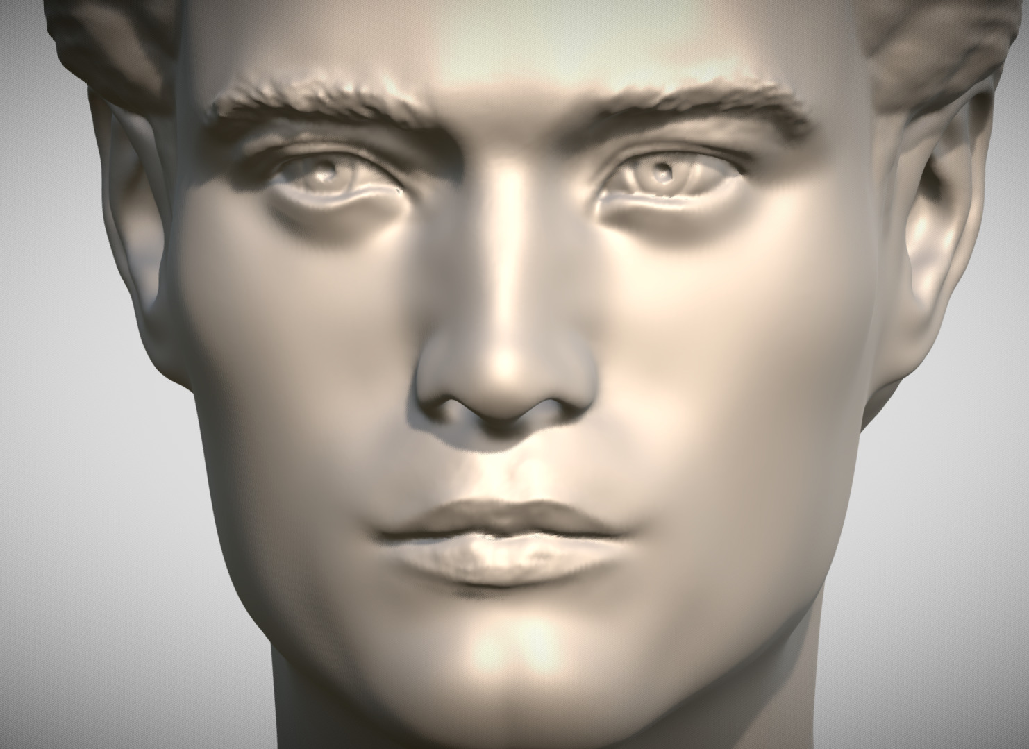 Edward Cullen Twilight Robert Pattinson bust 3D print model_10