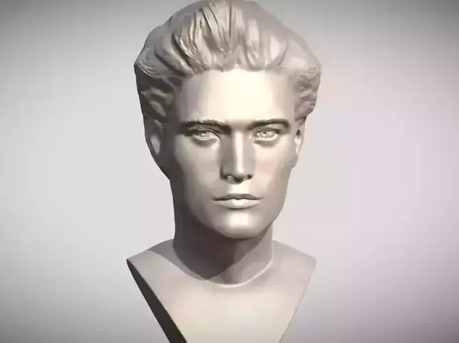 Edward Cullen Twilight Robert Pattinson bust 3D print model