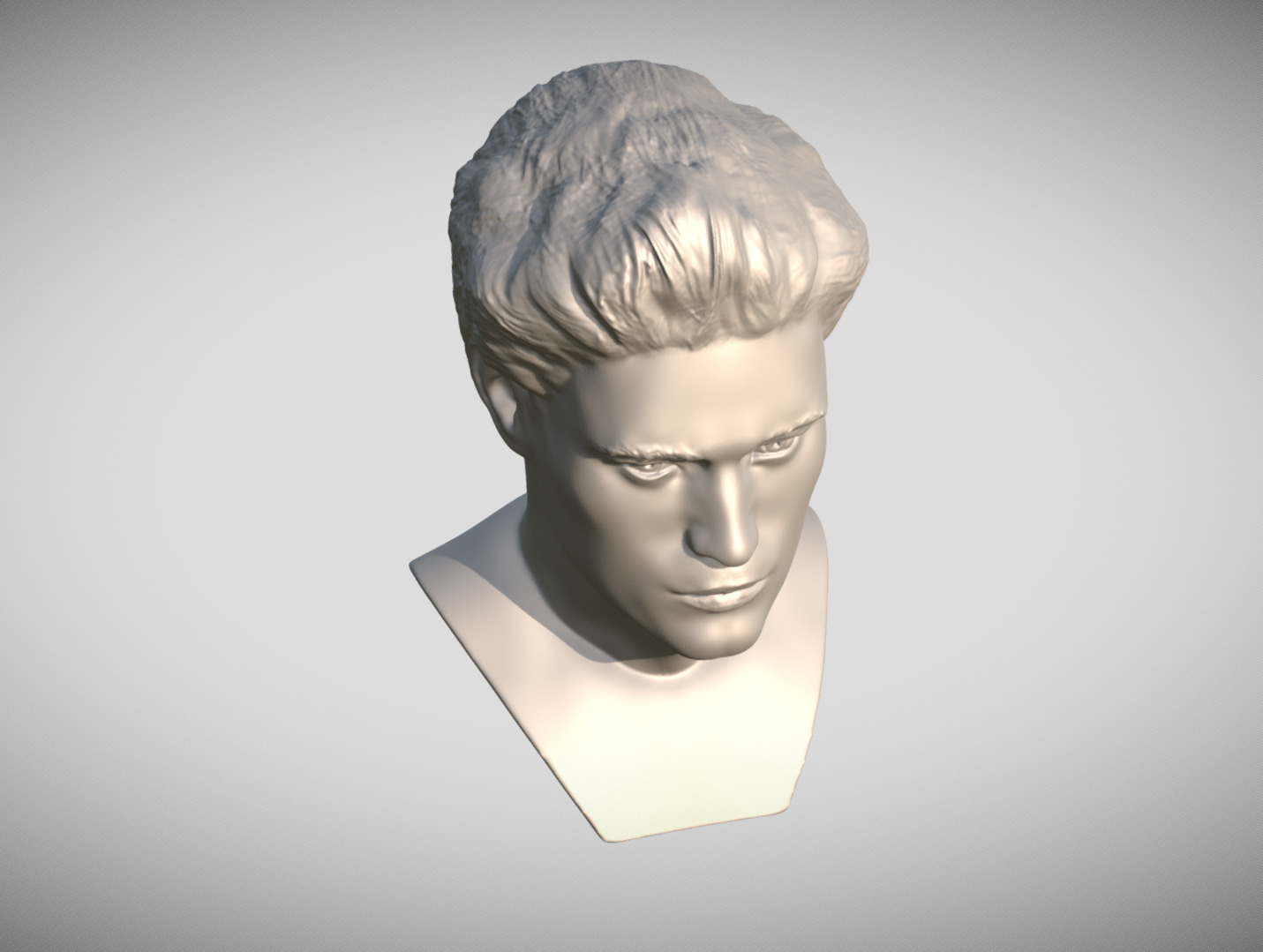 Edward Cullen Twilight Robert Pattinson bust 3D print model_12