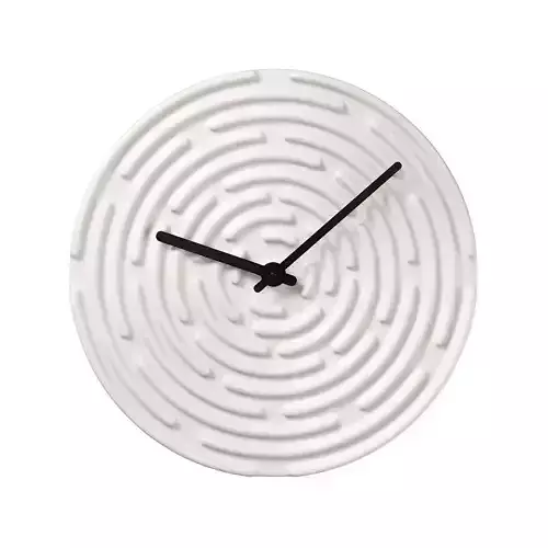 Minos Wall Clock White by Raawii