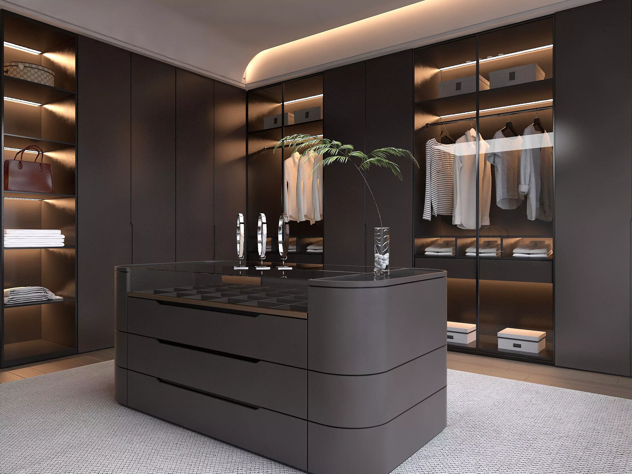 Cloakroom Dressing room 3D model_0