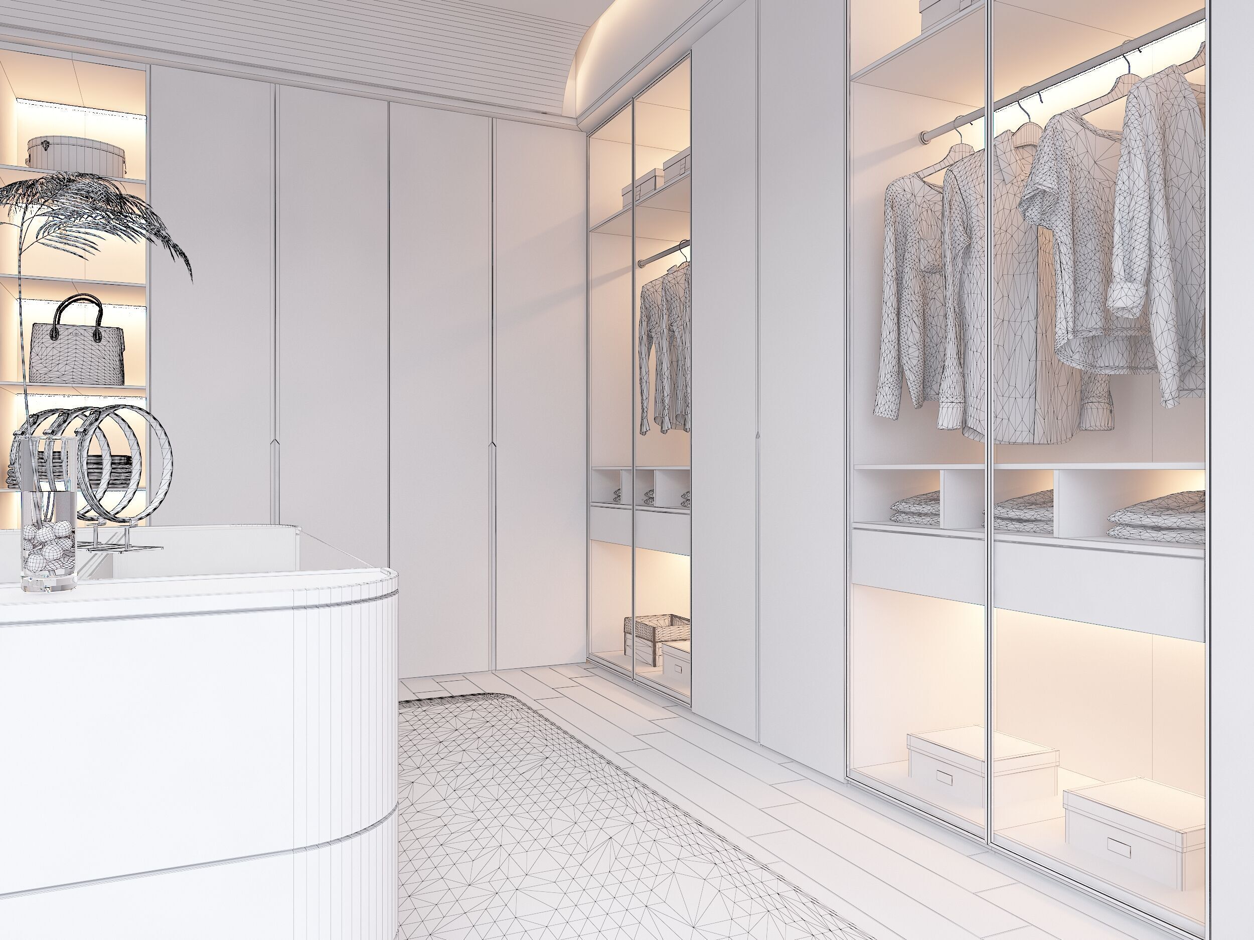 Cloakroom Dressing room 3D model_5