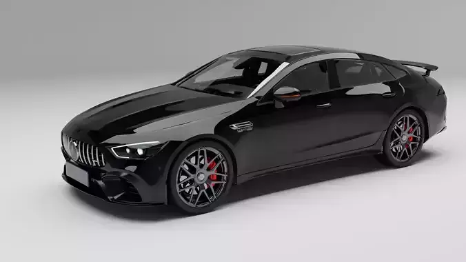 Mercedes Benz AMG GT63 with Interior  3D model