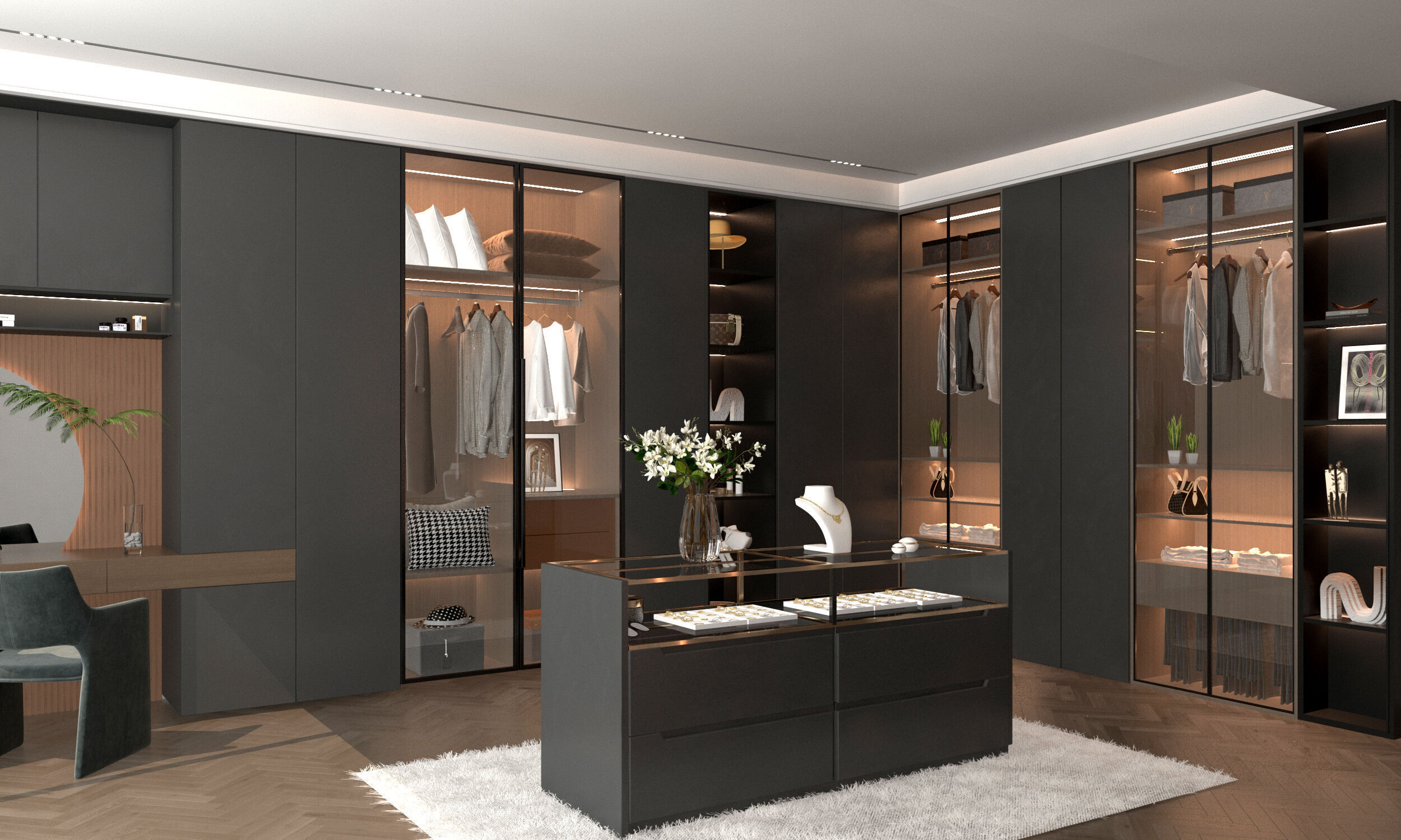 Cloakroom Dressing room 3D model_2