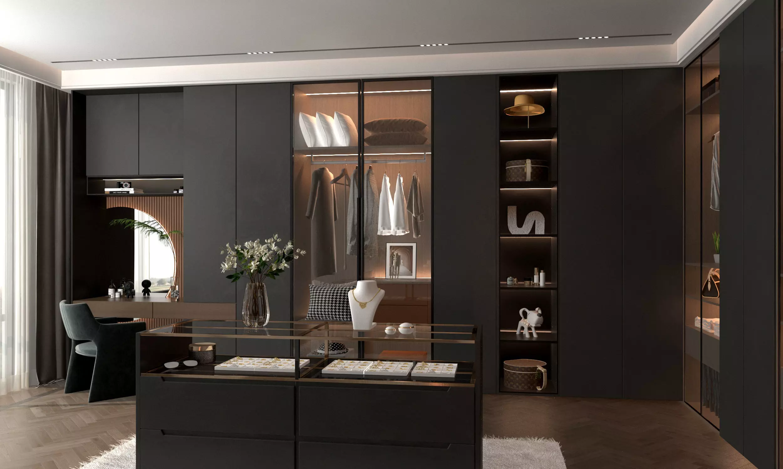 Cloakroom Dressing room 3D model_0