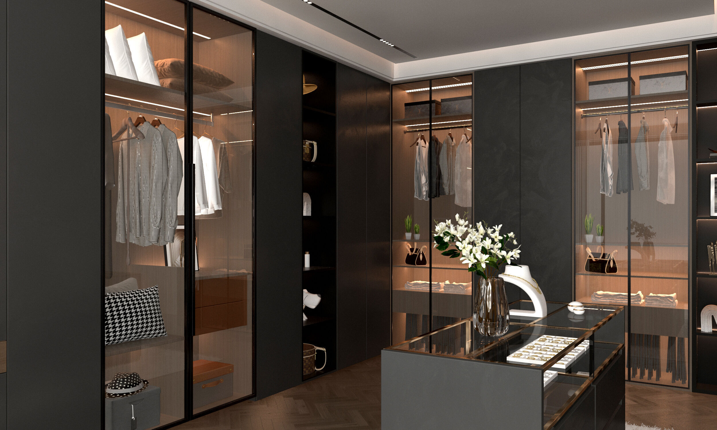 Cloakroom Dressing room 3D model_1