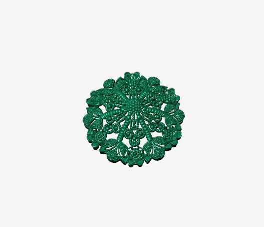 Filigree Nose Pin 3D print model_2