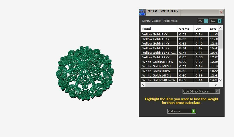 Filigree Nose Pin 3D print model_3