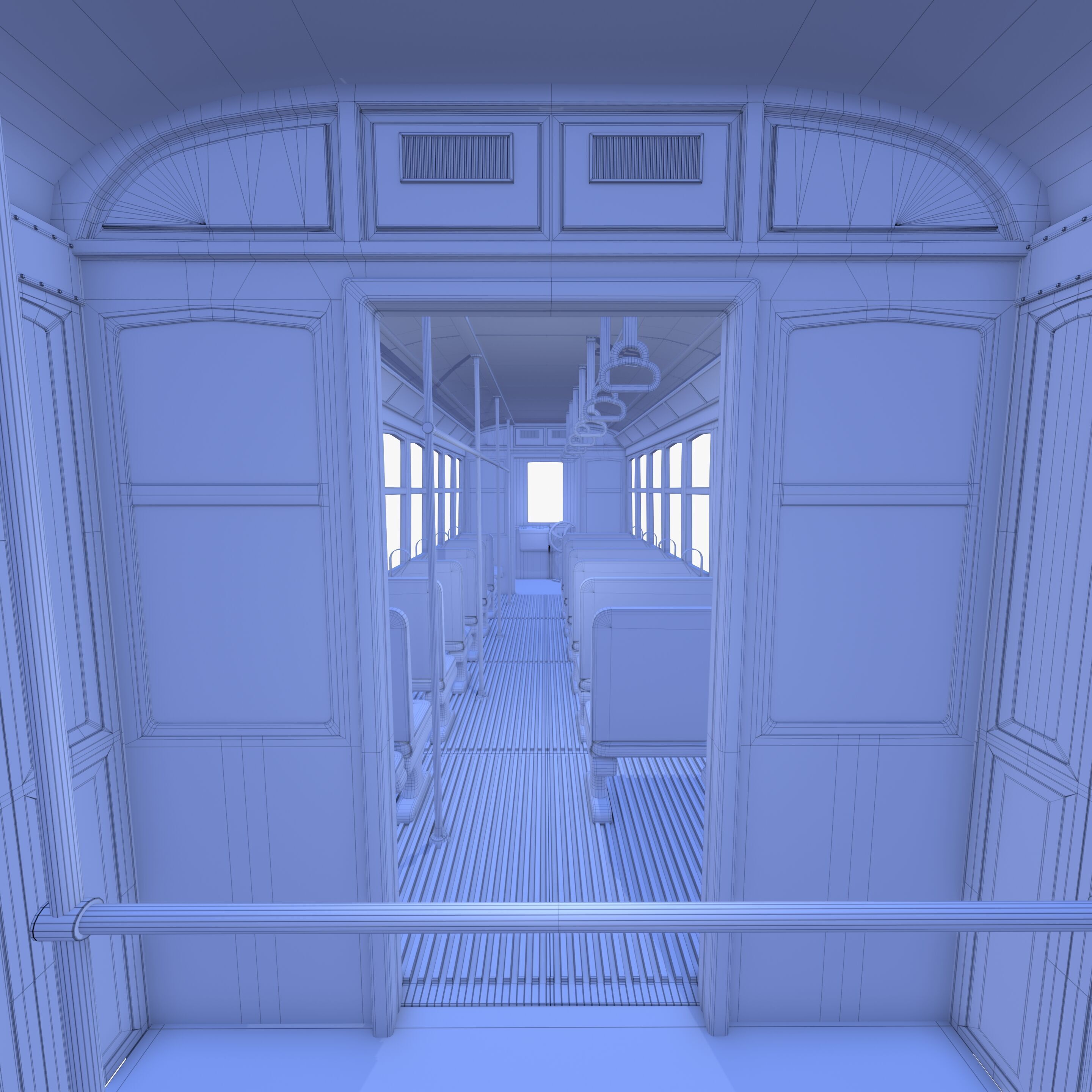 Historic tram V2 3D model_20