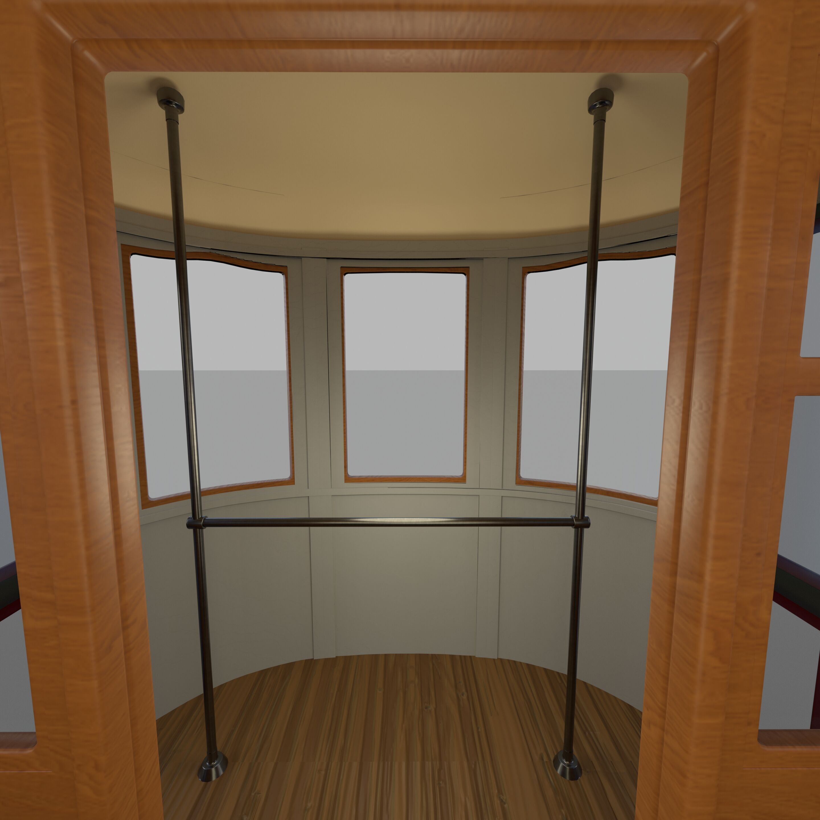 Historic tram V2 3D model_3