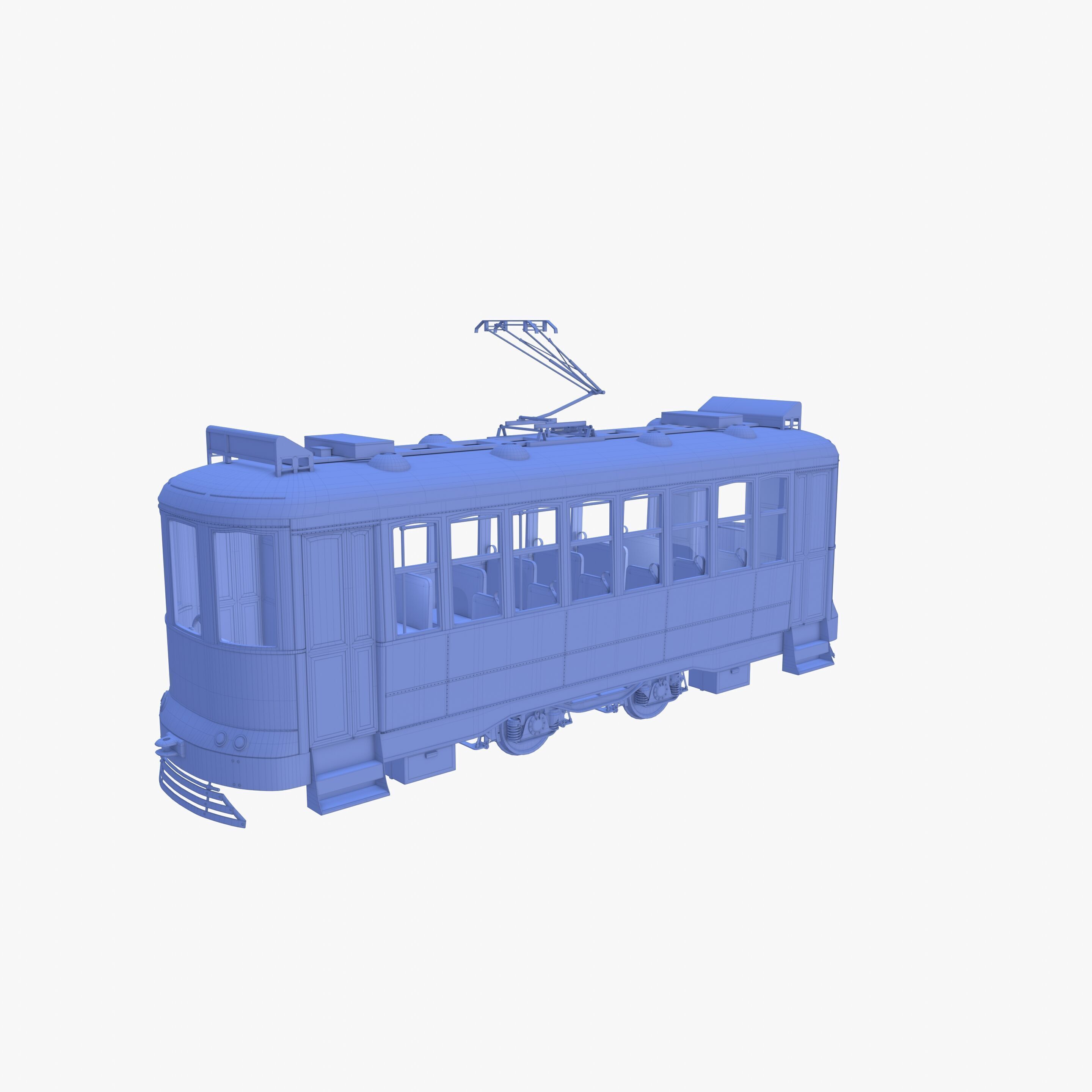 Historic tram V2 3D model_31