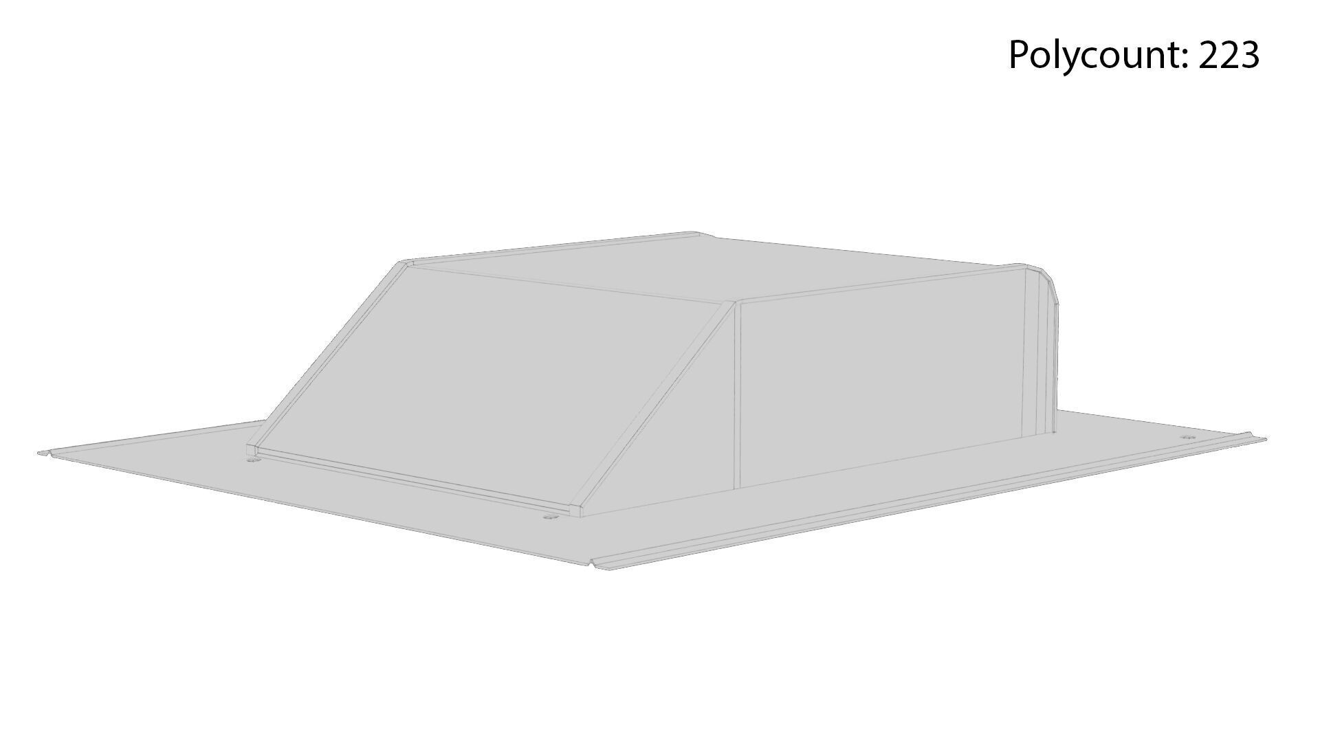 Box Vent 01 Low-poly 3D model_8