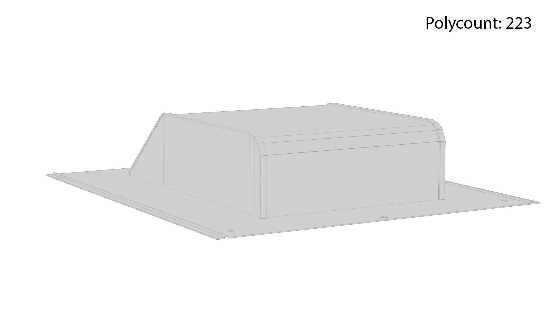 Box Vent 01 Low-poly 3D model_10