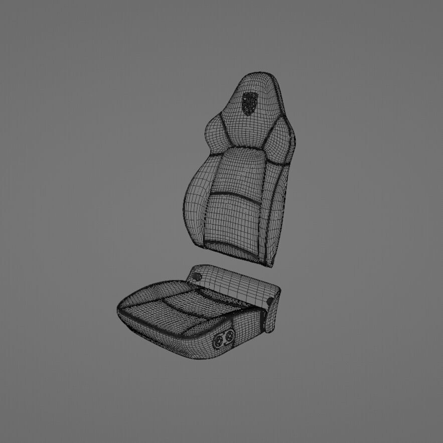 Porsche Seats 993 Turbo 3D print model_4