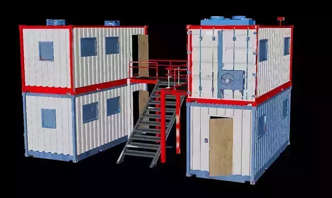 Container and a Site Office Optimized for Unreal Engine