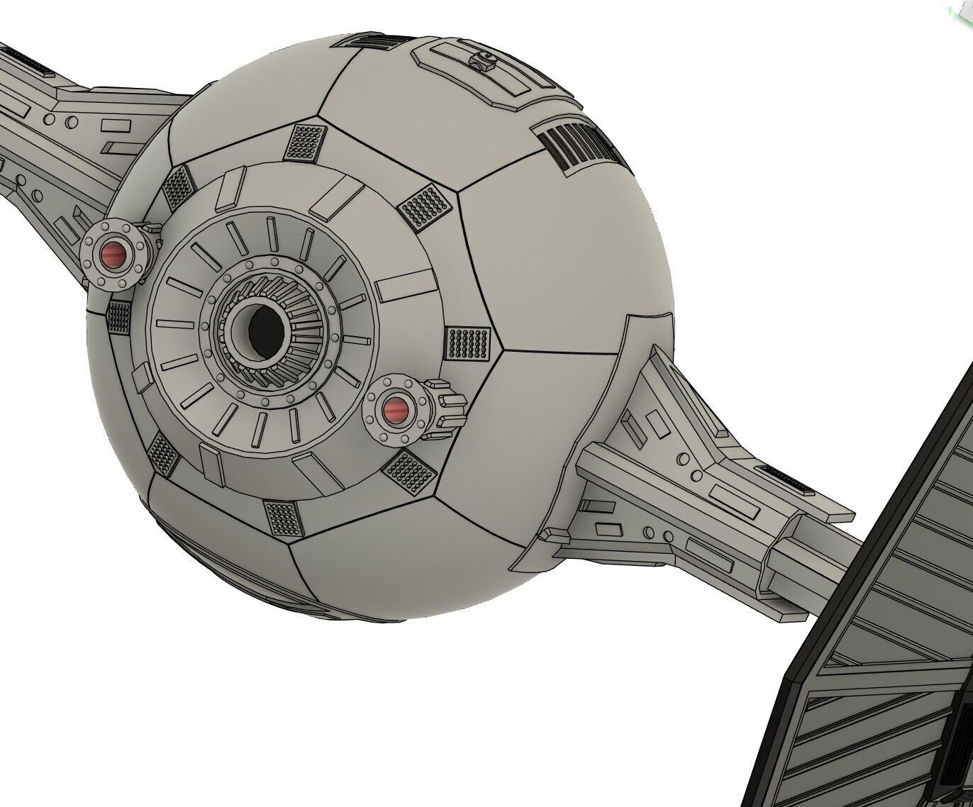 McQuarrie Concept Tie Fighter 3D print model_4
