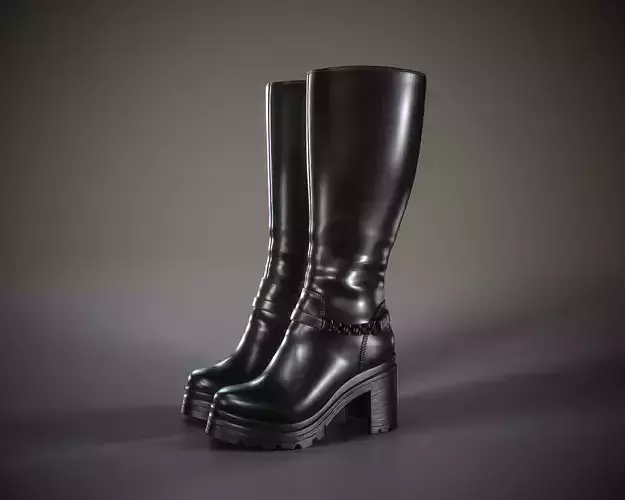Platform Knee High Boots
