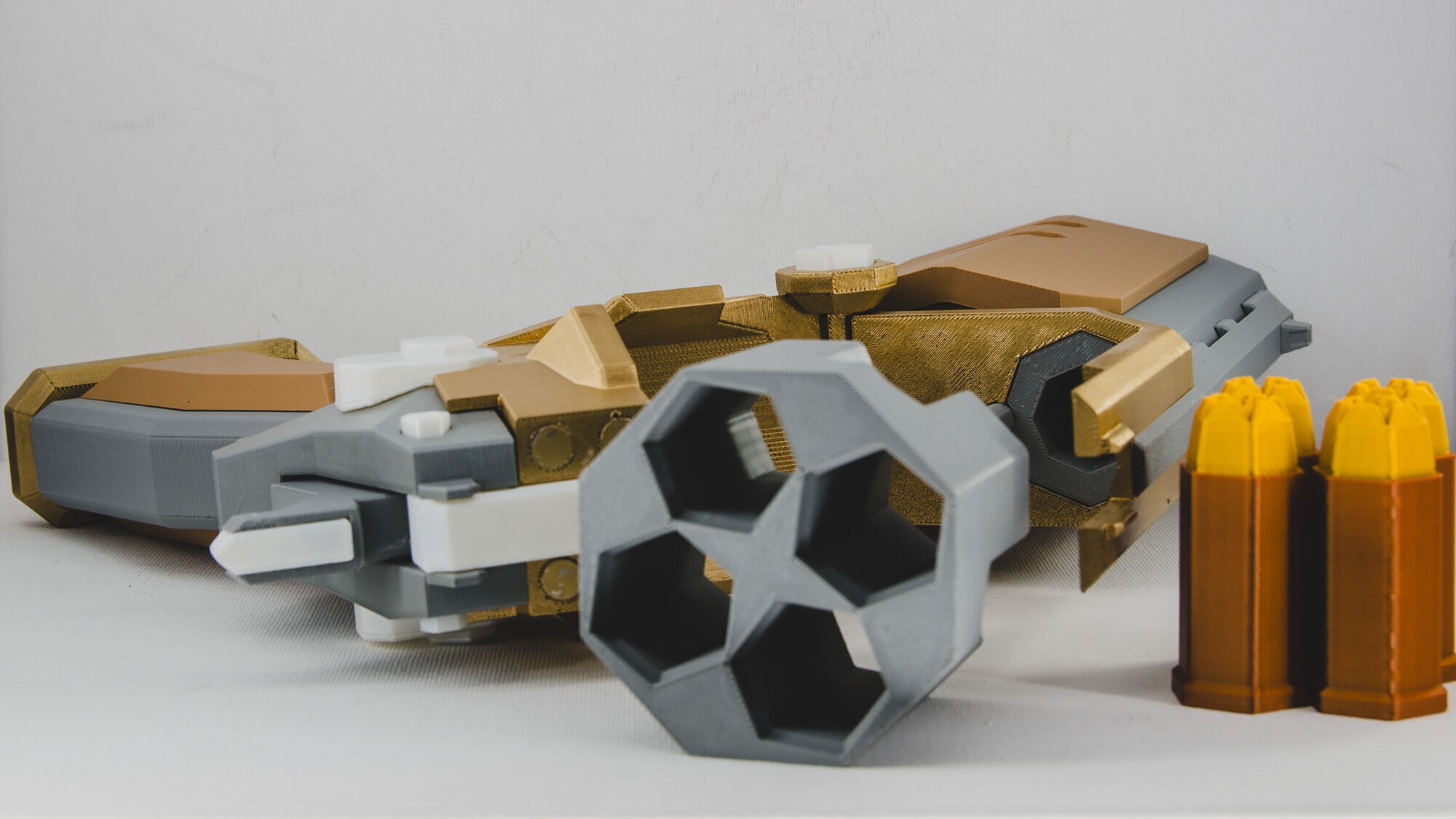 Deep Rock Galactic - Bulldog Heavy Revolver - Lifesize Prop 3D print model_4