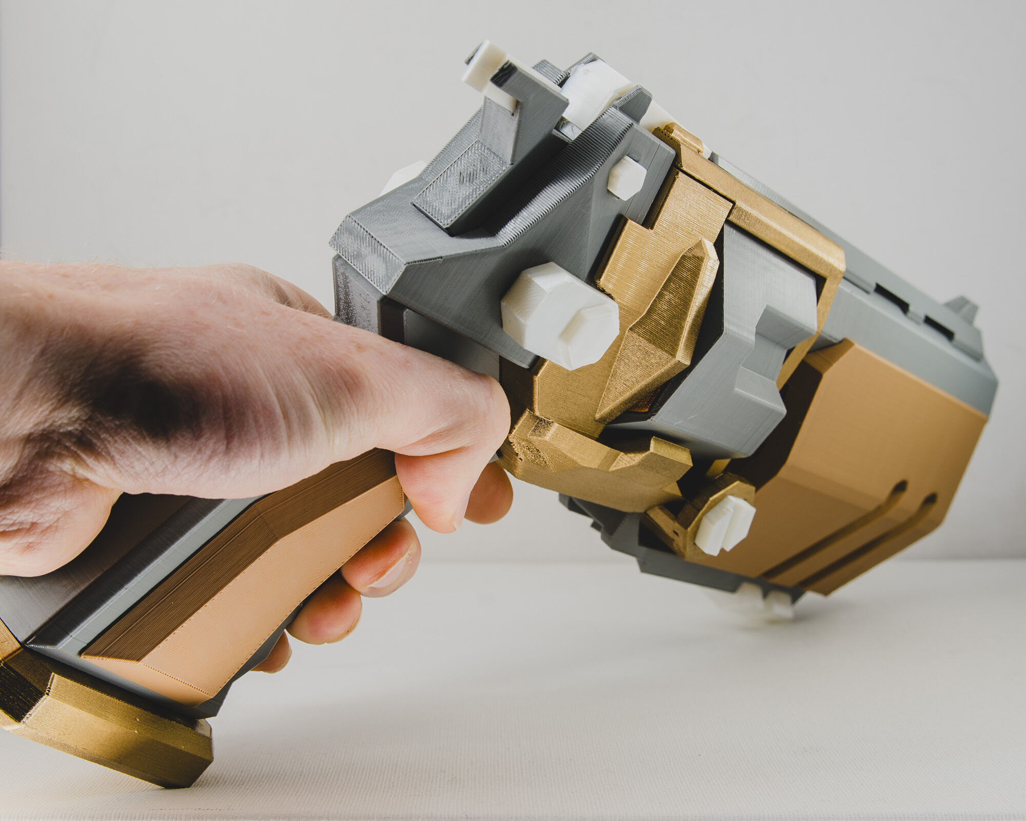 Deep Rock Galactic - Bulldog Heavy Revolver - Lifesize Prop 3D print model_3