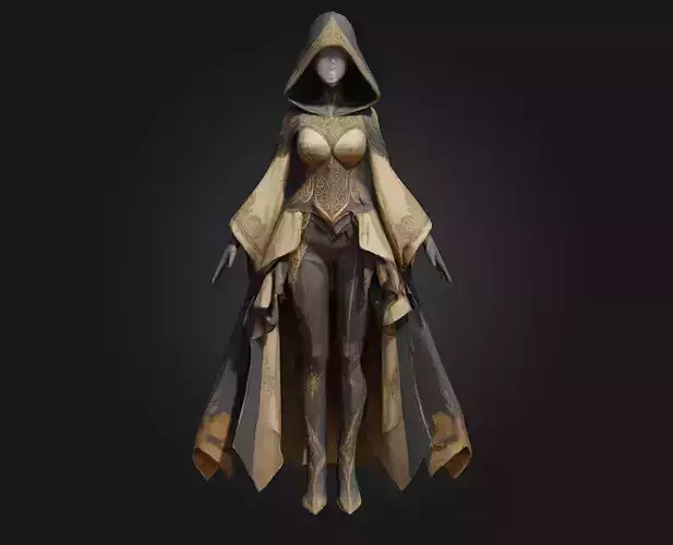 Enchanted Sorceress Ensemble 3D model