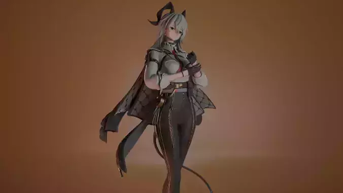 Zani - Wuthering Waves Game Figurine for 3D Printing 3D print model