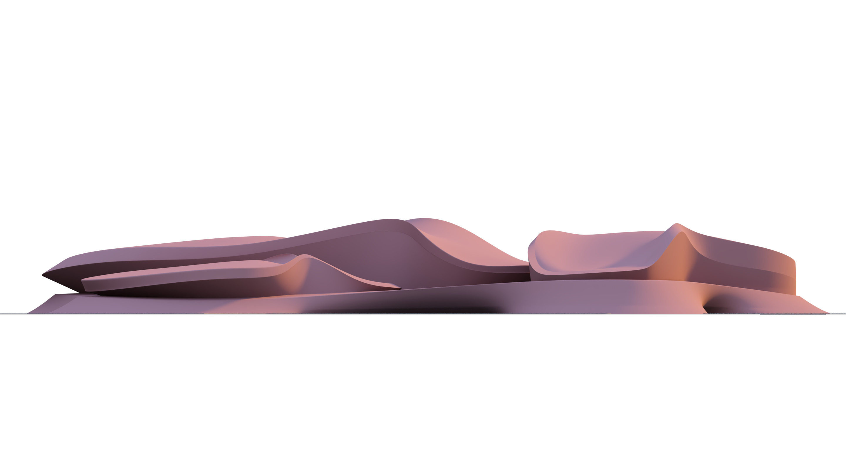 Water Museum  Futuristic building  3D model_7